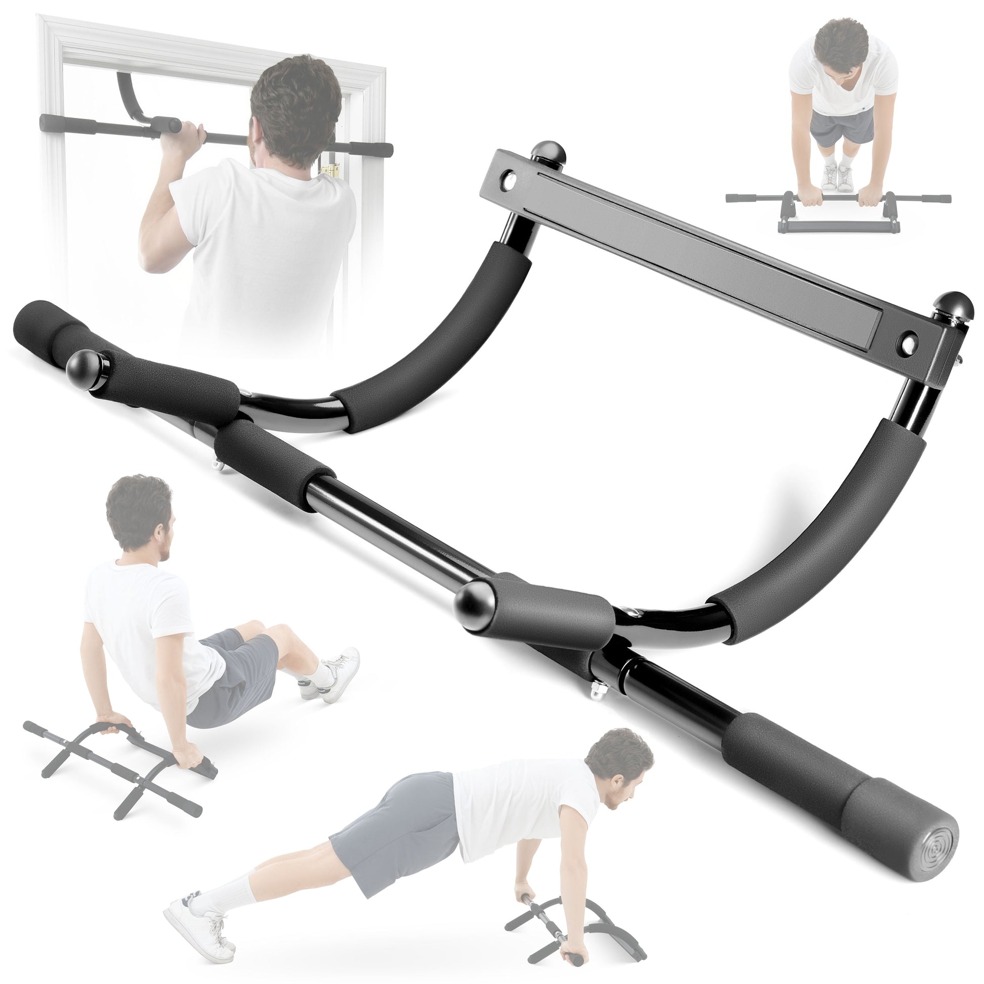 Indoor/Outdoor Pull up Bar Doorway Heavy Duty Chin up Bar Trainer for Home Gym Doorway Pull up Bar or Dip Bar